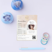 フェミニン抽象芸術水の色の絵を描移動 チラシ (シングル)