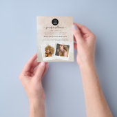 フェミニン抽象芸術水の色の絵を描移動 チラシ (手)