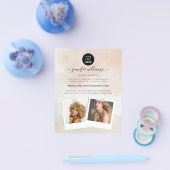 フェミニン抽象芸術水の色の絵を描移動 チラシ (シングル)