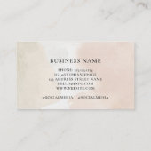 フェミニン抽象芸術水の色は絵を描ボホに染める コーリングカード (裏面)