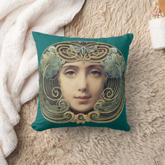 フェミニン新しいヴィンテージ美しい クッション (ブランケット)