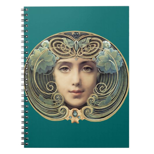 フェミニン新しいヴィンテージ美しい ノートブック (正面)