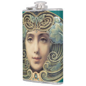 フェミニン新しいヴィンテージ美しい フラスク (左)