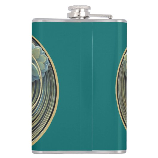 フェミニン新しいヴィンテージ美しい フラスク (裏面)