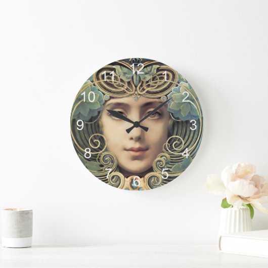フェミニン新しいヴィンテージ美しい ラージ壁時計 (ホーム)