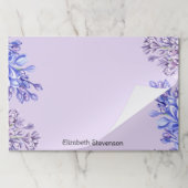 フェミニン水エレガント色薄紫花名 ペーパーパッド (折り畳み)