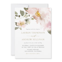 フェミニン水彩赤面結婚花