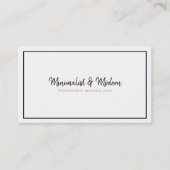 フェミニン白ピンクエレガントプロフェッショナル 名刺 (正面)