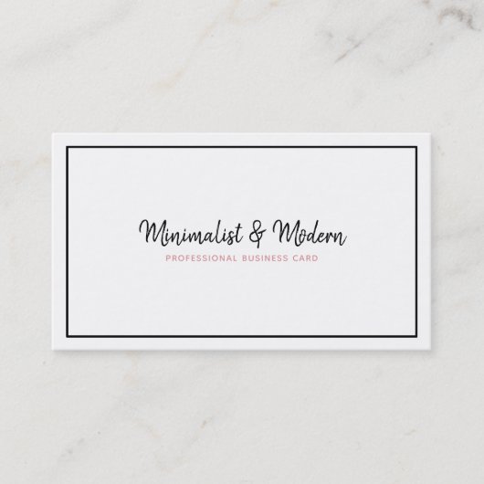 フェミニン白ピンクエレガントプロフェッショナル 名刺 (正面)