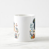 フェミニン美しい | 女性エレガントアートマグ コーヒーマグカップ (中央)