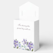 フェミニン薄紫フローラブライダルシャワー フェイバーボックス (オープン)