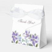 フェミニン薄紫フローラブライダルシャワー フェイバーボックス (正面サイド)