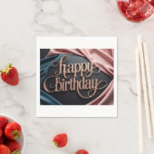 フェミニン誕生日の贅沢なエレガント贅沢 スタンダードカクテルナプキン (インサイチュ)