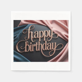 フェミニン誕生日の贅沢なエレガント贅沢 スタンダードカクテルナプキン