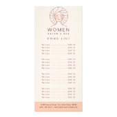 フェミニン赤面ピンクサロン&スパ価格表サービス ラックカード (正面)