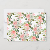 フェミニン赤面ピンクホワガーリーイトフローラ ノートカード (裏面)