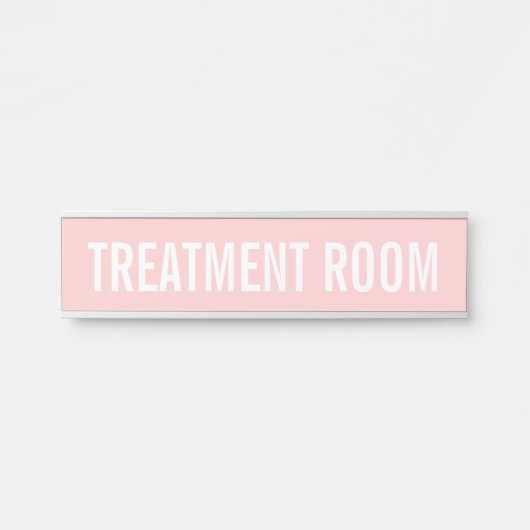 フェミニン赤面ピンク美しいサロンスパルーム サインプレート (正面)