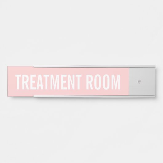 フェミニン赤面ピンク美しいサロンスパルーム サインプレート (正面)