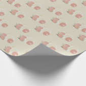 フェミニン，ウェスタンテーマ女性のカーボーイブーツ&帽子 ラッピングペーパー (角)