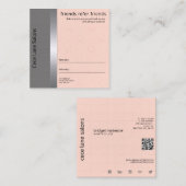 フェミニン&シック |ピーチ&グレー 紹介カード (正面/裏面)