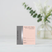 フェミニン&シック |ピーチ&グレー 紹介カード (スタンド正面)