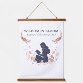 フェミニン シルエット フラワーズ タペストリー (正面)