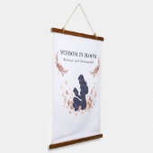 フェミニン シルエット フラワーズ タペストリー (傾斜あり)