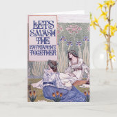 フェミニ最高のスト·フレンド家父長制を打ち破る    カード (黄色い花)