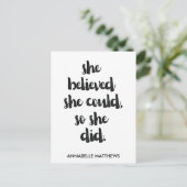 フェミ感動的ニスト女子パワー引用文 ポストカード (スタンド正面)