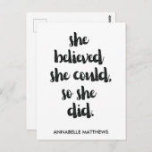 フェミ感動的ニスト女子パワー引用文 ポストカード (正面/裏面)