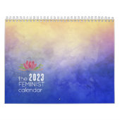 フェミ感動的ニスト引用文ウォーターカラーアート カレンダー (カバー)
