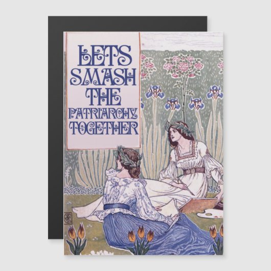 フェミ最高のニストの友が家父長制を打ち砕く (正面/裏面)