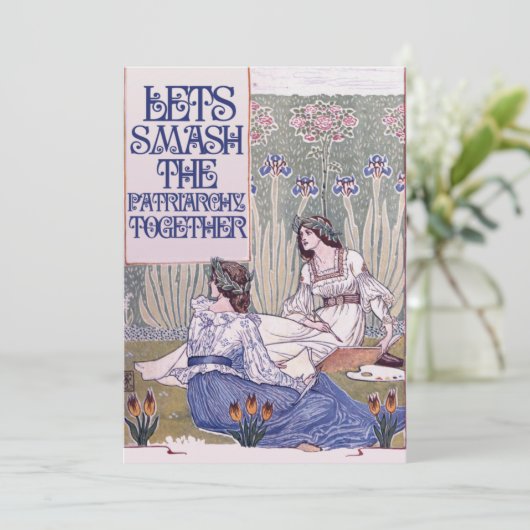 フェミ最高のニストの友が家父長制を打ち砕く 招待状 (スタンド正面)