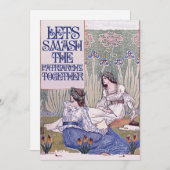 フェミ最高のニストの友が家父長制を打ち砕く 招待状 (正面/裏面)