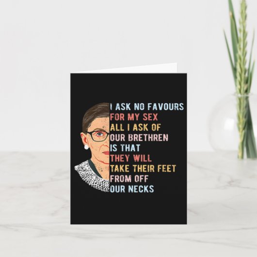 フェミ頼ンストの女性の権利に賛成できない カード (正面)