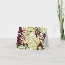 フェムアマルグエライト – ミュシャテキスタイルレプロクリスマス シーズンカード