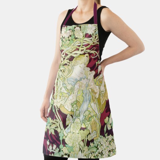 フェムアマルグエライト – ミュシャデイジーテキスタイルレプロ エプロン (インサイチュ)