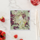 フェムアマルグエライト – ミュシャデイジーテキスタイルレプロ スタンダードカクテルナプキン (インサイチュ)