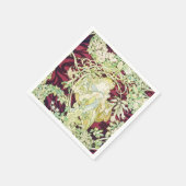 フェムアマルグエライト – ミュシャデイジーテキスタイルレプロ スタンダードカクテルナプキン (角)