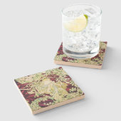 フェムアマルグエライト – ミュシャデイジーテキスタイルレプロ ストーンコースター (横)