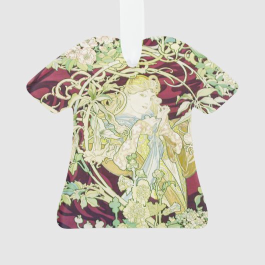 フェムアマルグエライト – ミュシャ繊維パネルrepro オーナメント (裏面)