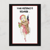 フェムファタール殺人謎招待状葉書 インビテーションポストカード (正面)