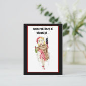 フェムファタール殺人謎招待状葉書 インビテーションポストカード (スタンド正面)