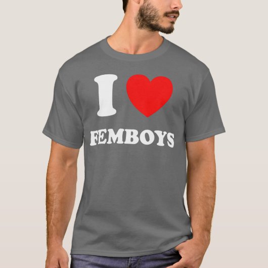 フェムボーイのギフトが大好き Tシャツ (正面)