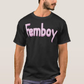 フェムボーイ同性愛者ゲイ美的LGBTQ MTF Genderqueer Tシャツ (正面)