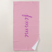 フェム ハニームーンビーチタオル ビーチタオル (正面)