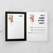 フェム・ファタール殺人事件ミステリー招待状カード 招待状 (内部)