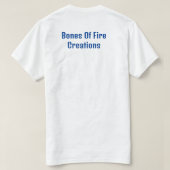 フェメ祝ム+女性抵抗白 Tシャツ (デザイン裏面)