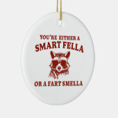 フェラかファート頭が切れるスミラのレトロ漫画 セラミックオーナメント (右)