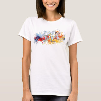 フェラジュンキーズウォーターカラーモンティ女性のティー Tシャツ